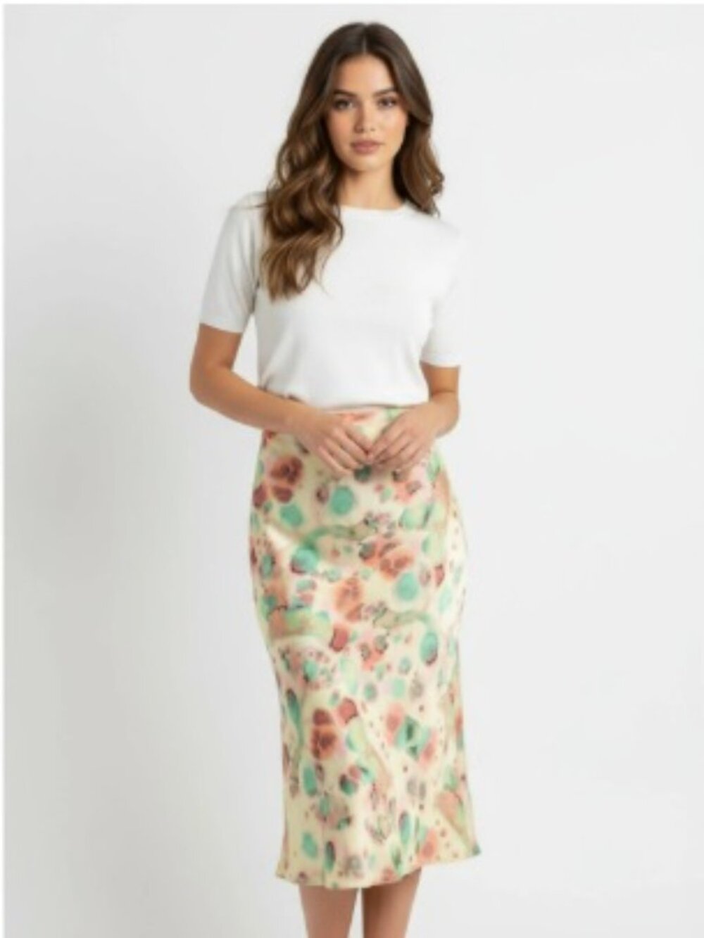 Aritzia Wilfred Free Kyra Pastel Tie Dye Slip Skirt